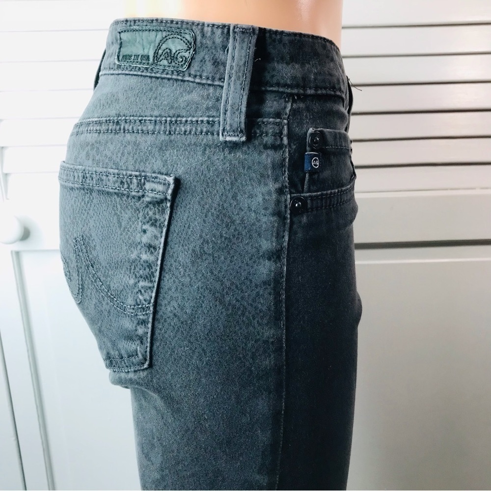 AG ADRIANO GOLDSCHMIED Faded Gray Snakeskin Print Skinny Jeans Size 27R - Picture 5 of 12